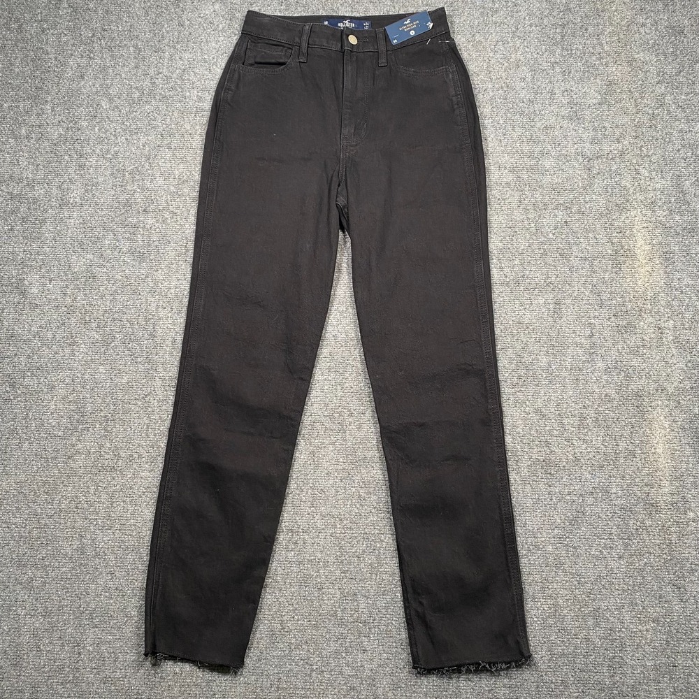 Hollister Ultra High Rise Mom Jeans Vintage Stretch Womens 24 x 27 Black